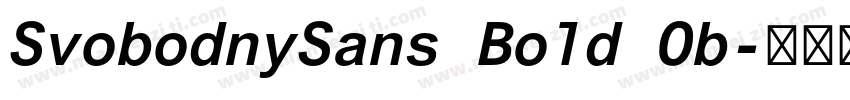 SvobodnySans Bold Ob字体转换